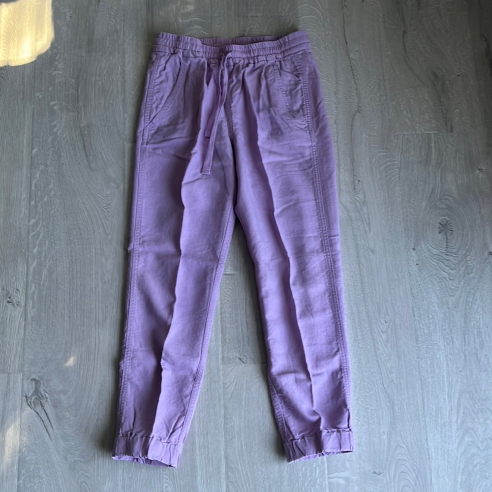 J. Crew Seaside Linen Blend Joggers 00